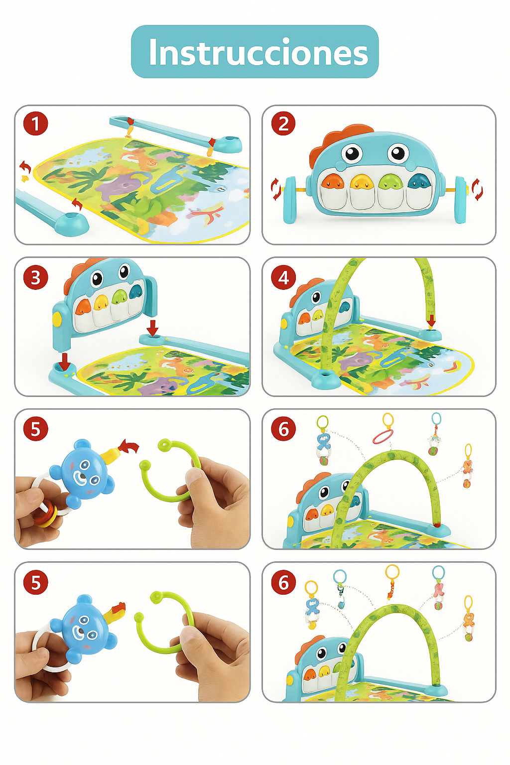 Gimnasio Piano Bebe Tapete Con Sonido