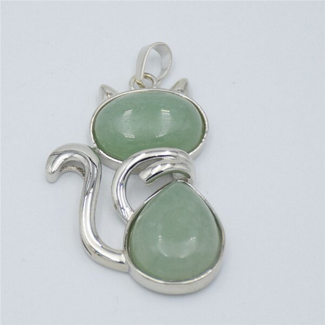 Collar Gato Cuarzo + Estuche Jade