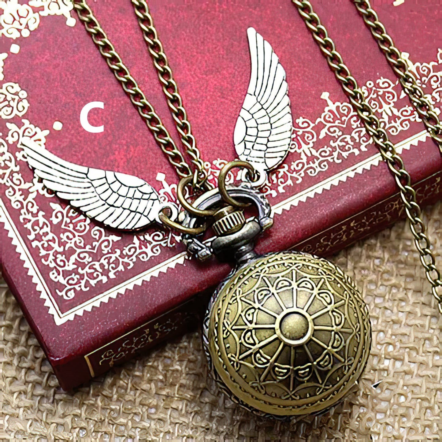 Collar Reloj Snitch Harry Potter + Estuche