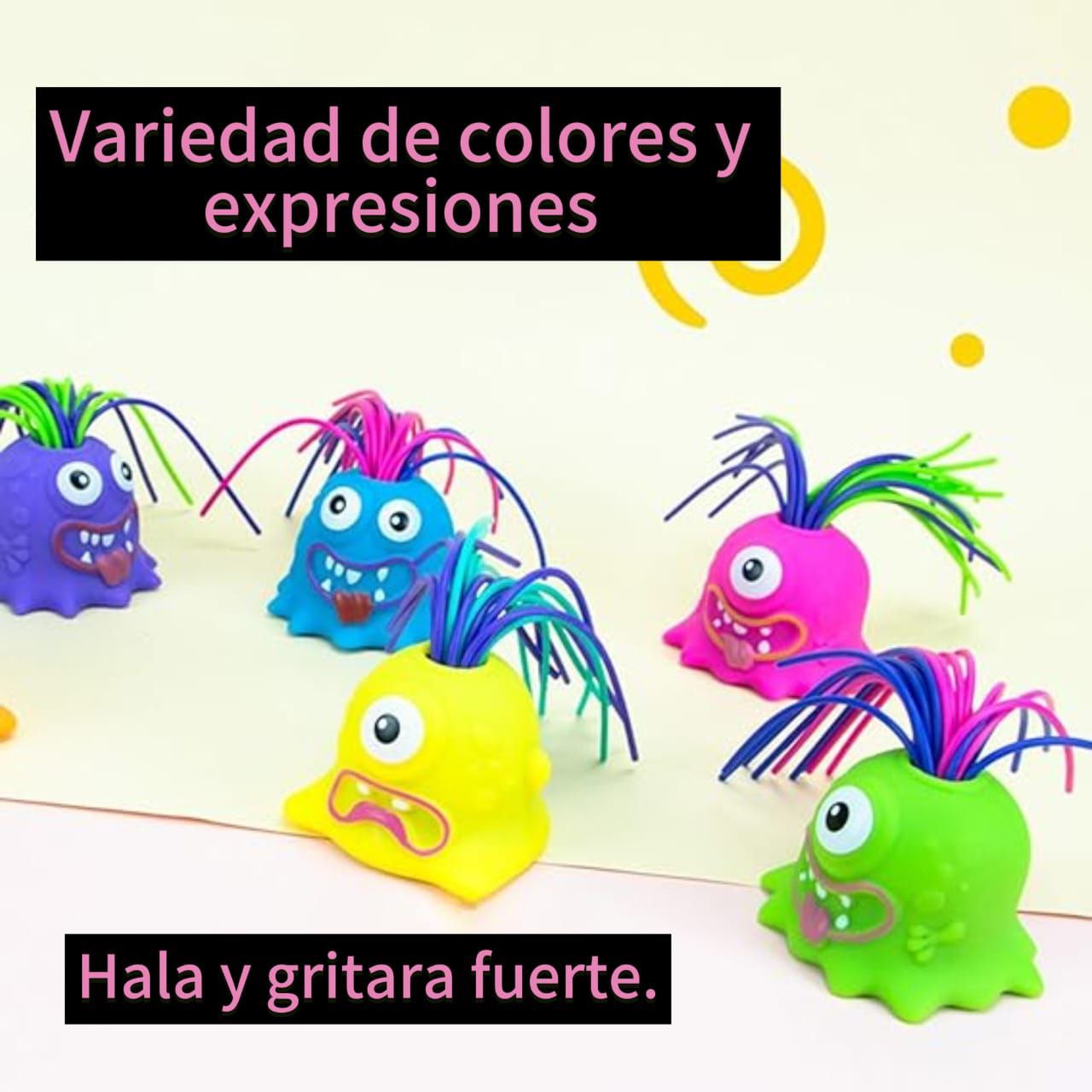 Scared Monster Anti \Estres Mechas Locas