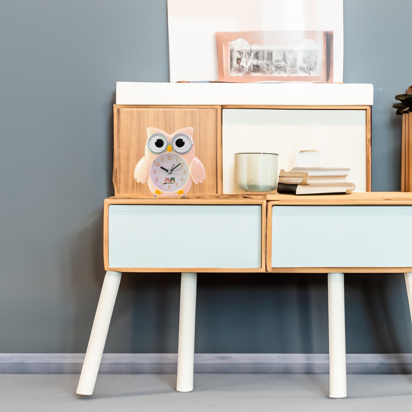 Reloj De Mesa Para Niñas (o) Buho Alarma