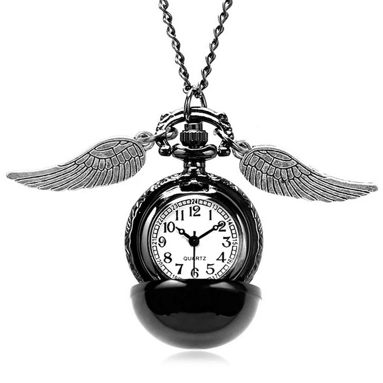 Collar Reloj Snitch Harry Potter Negro