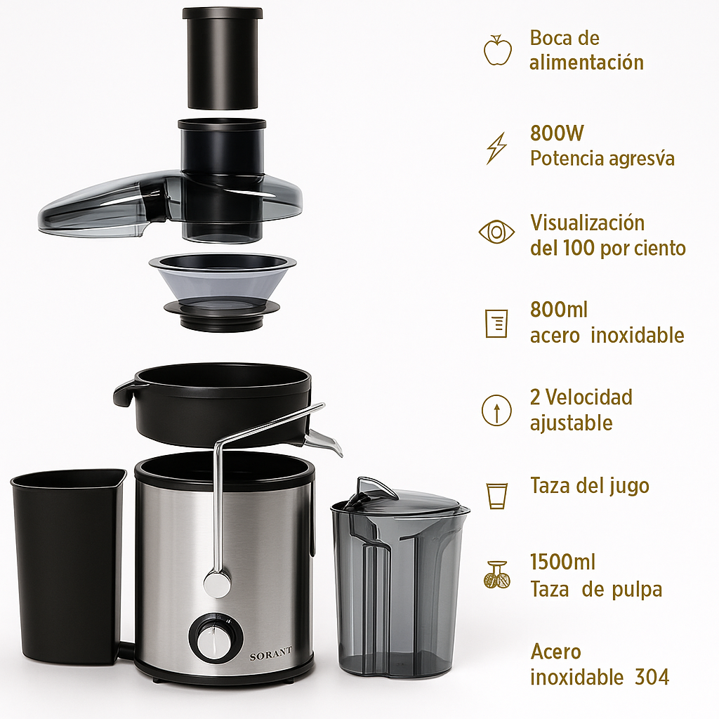 Extractor De Jugos 800w