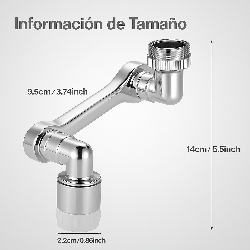 Grifo extensión giratorio multifuncional