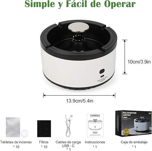 Cenicero Multifuncional 2 en 1