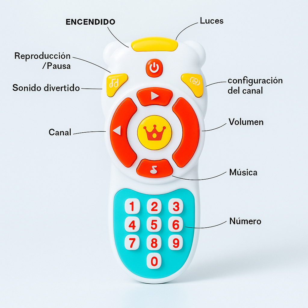Control Remoto Musica Luces Para Bebe