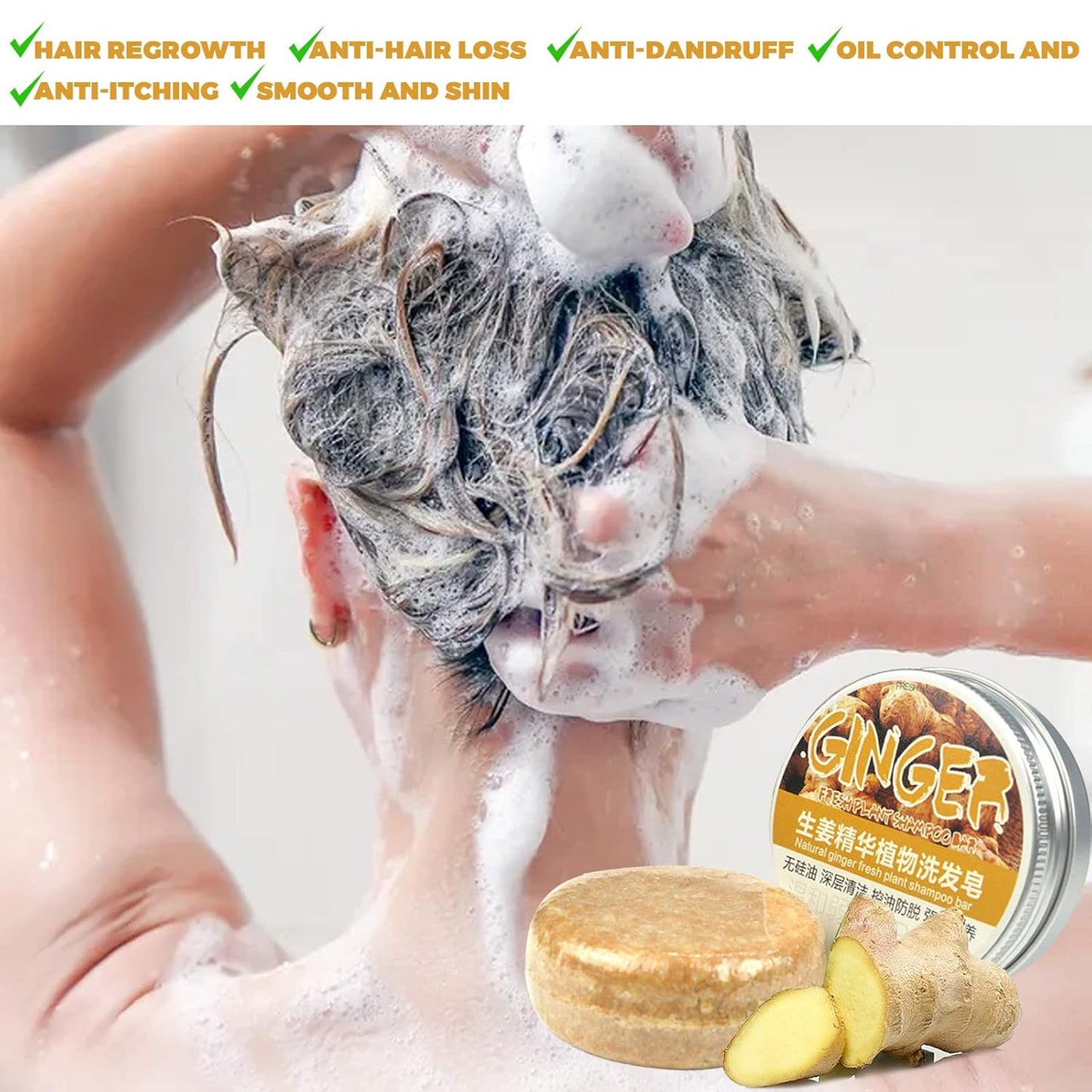 Shampoo en Barra de Gengibre