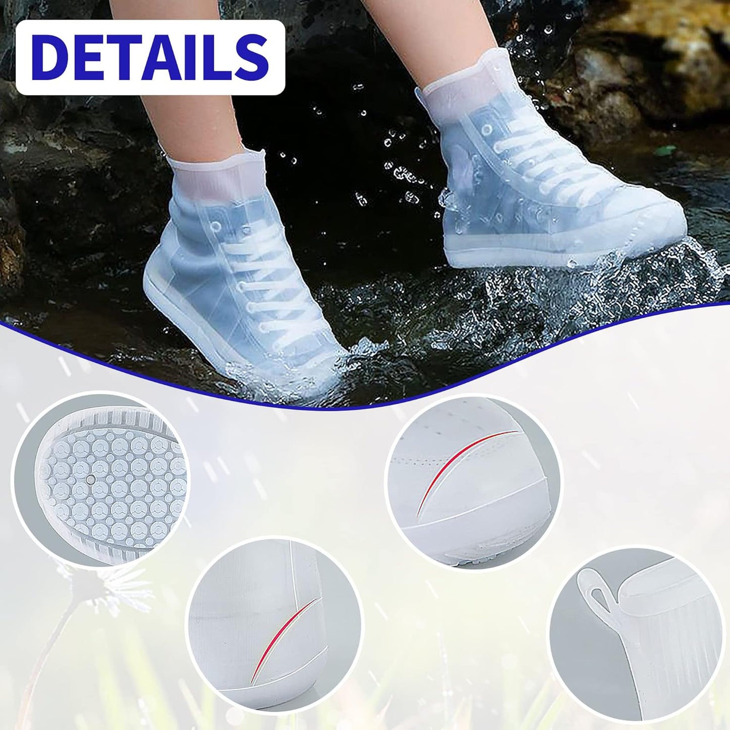 Zapatos Para La Lluvia Antideslizante