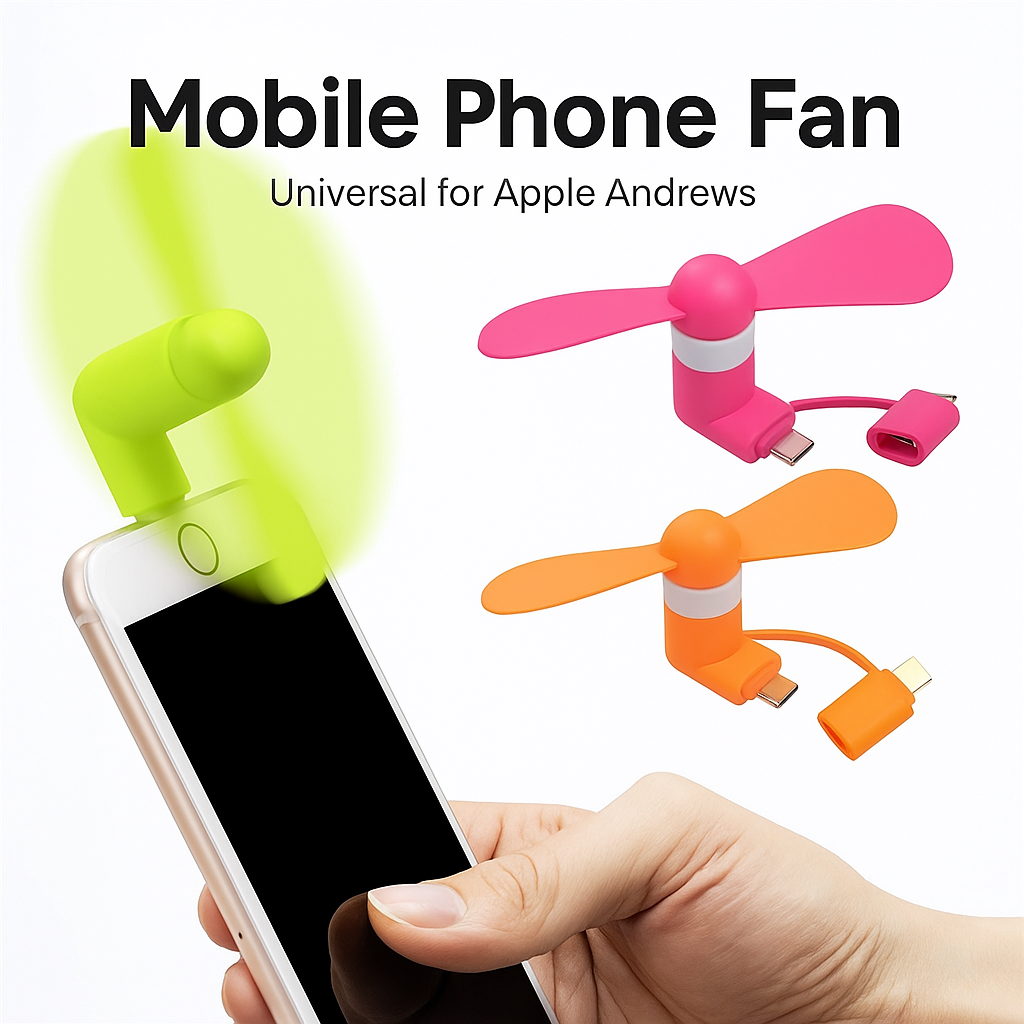 Ventilador Mini Para Celular 3 en 1