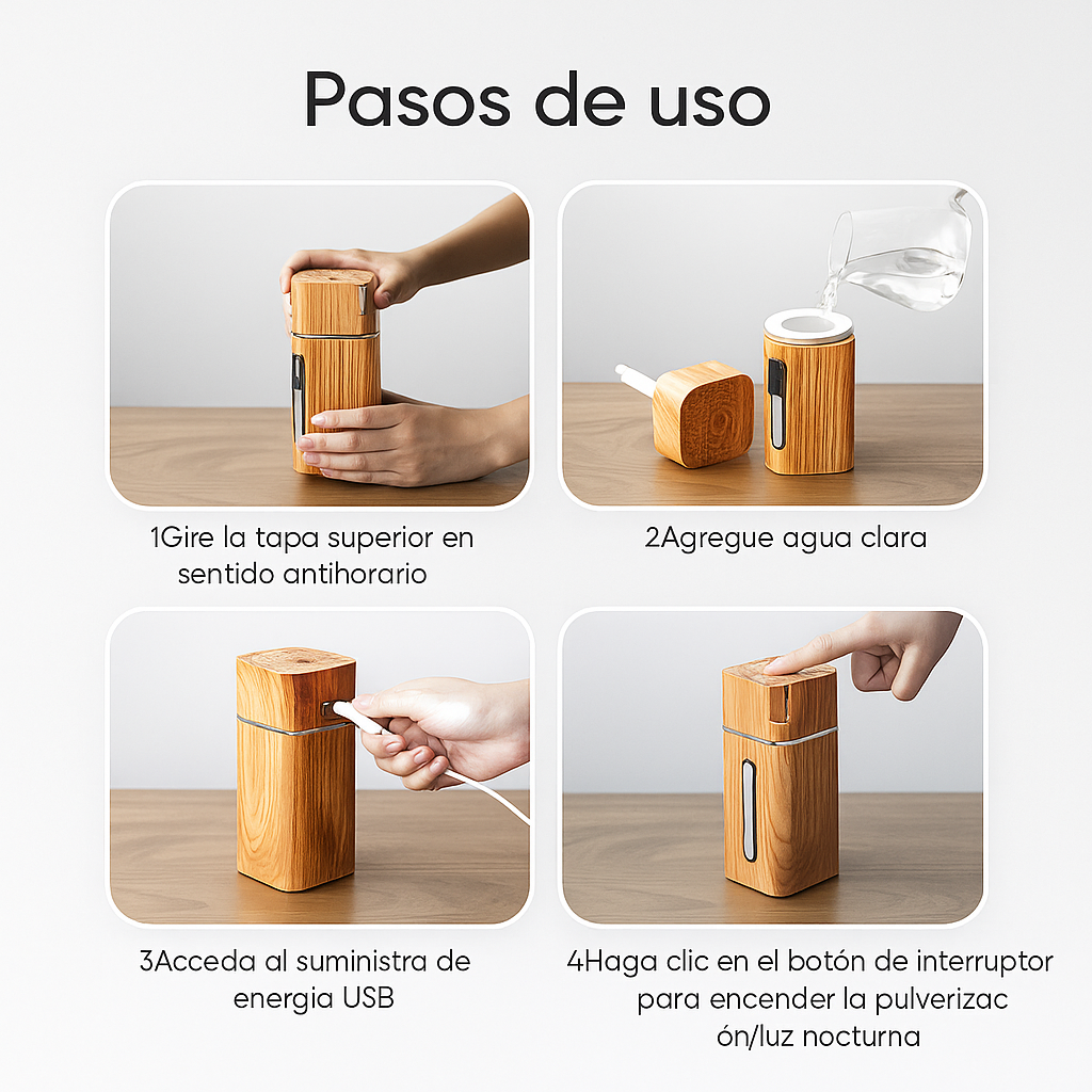 Humidificador Difusor Aromaterapia