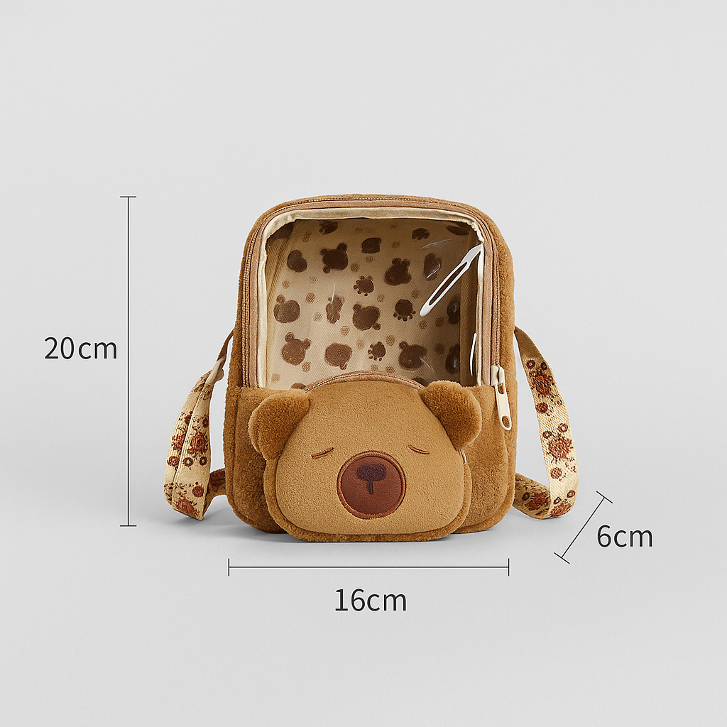 Lonchera Capybara Tipo peluche