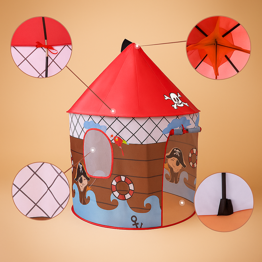Juego infantil Carpa Castillo Rojo