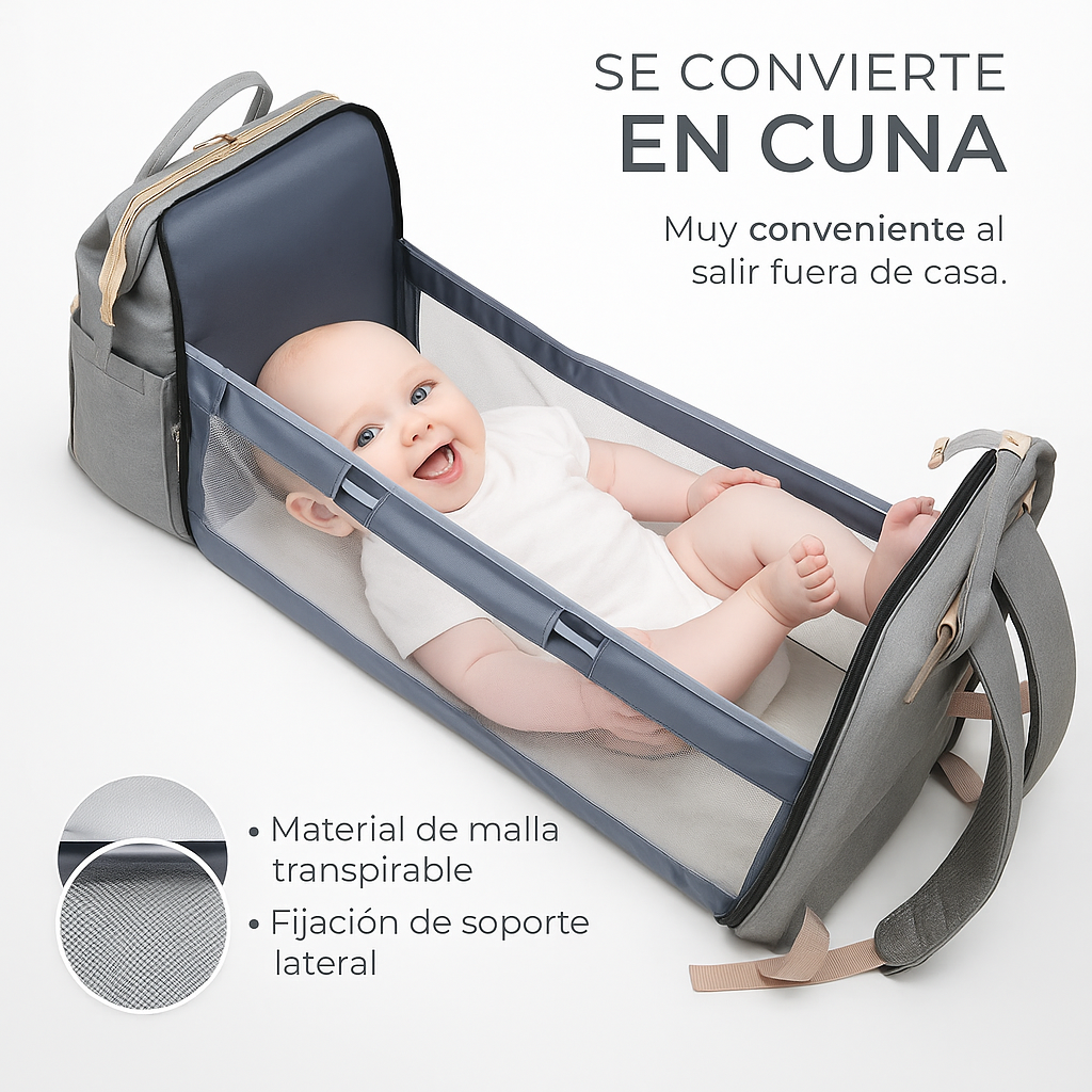 Pañalera Multifuncional Cambiador Bebé