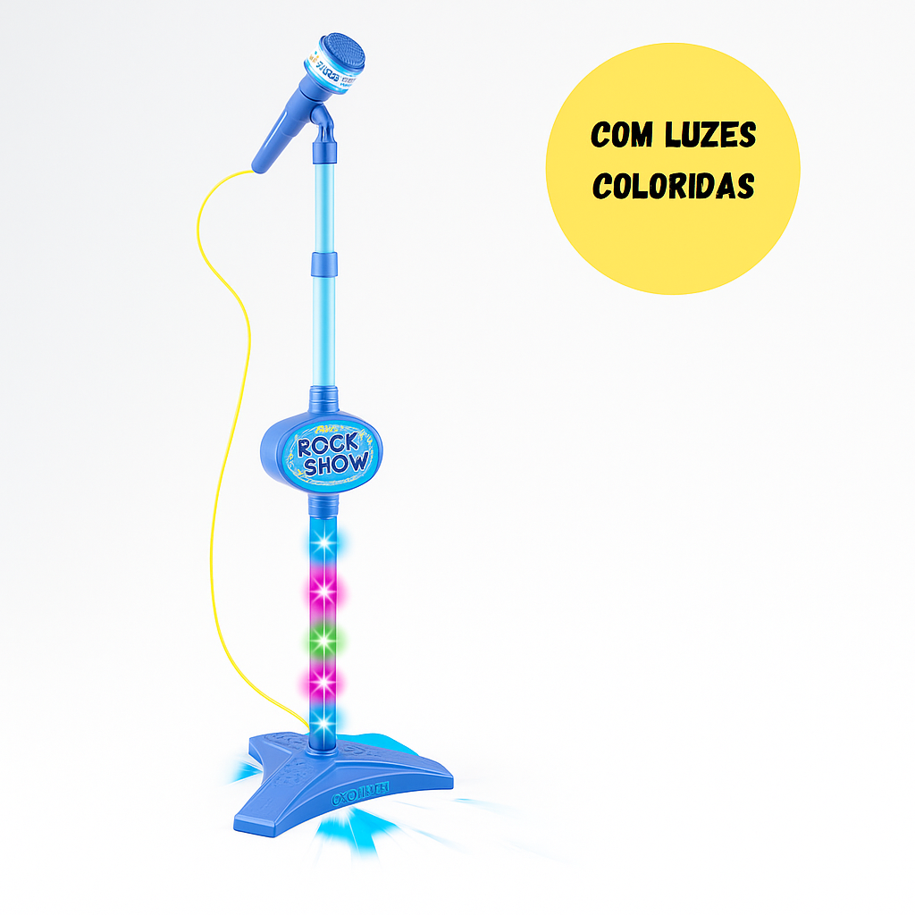 Juguete Microfono Karaoke Mp3 Con Luces