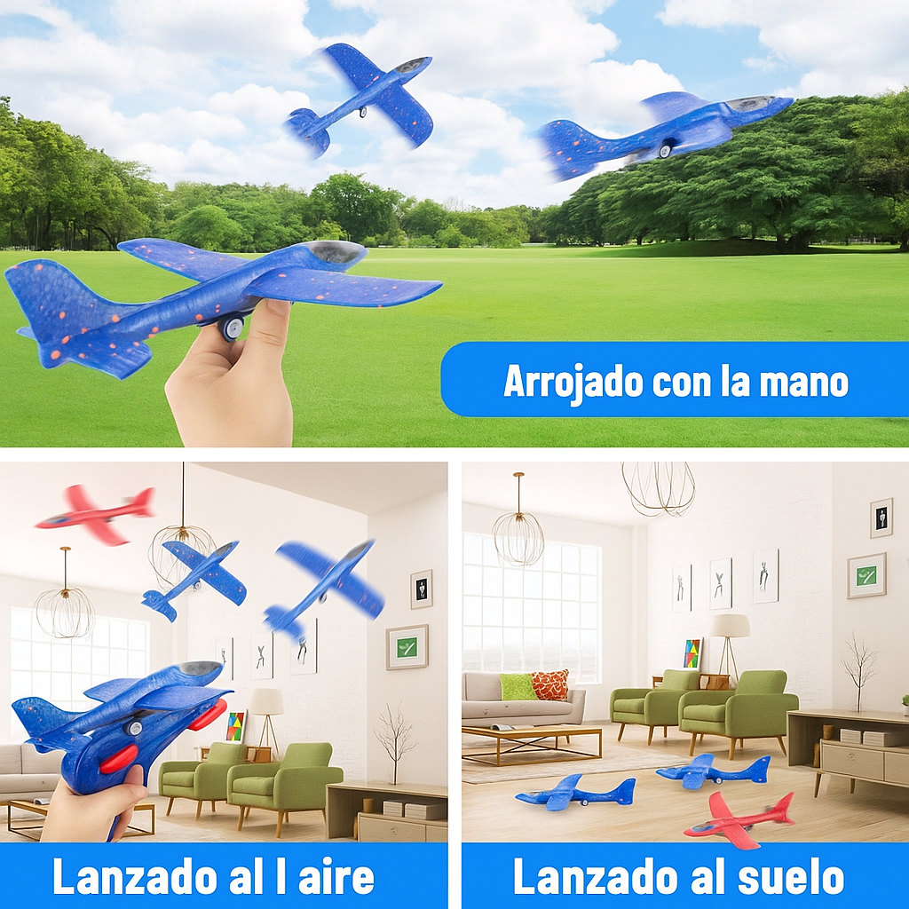 Lanzador De Avión Con Luz Led