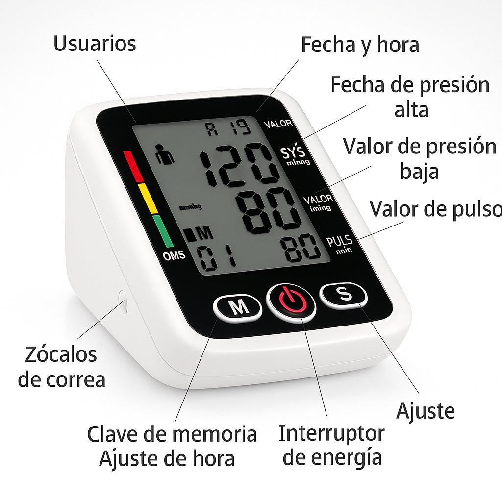 Tensiómetro de Brazo Con Voz