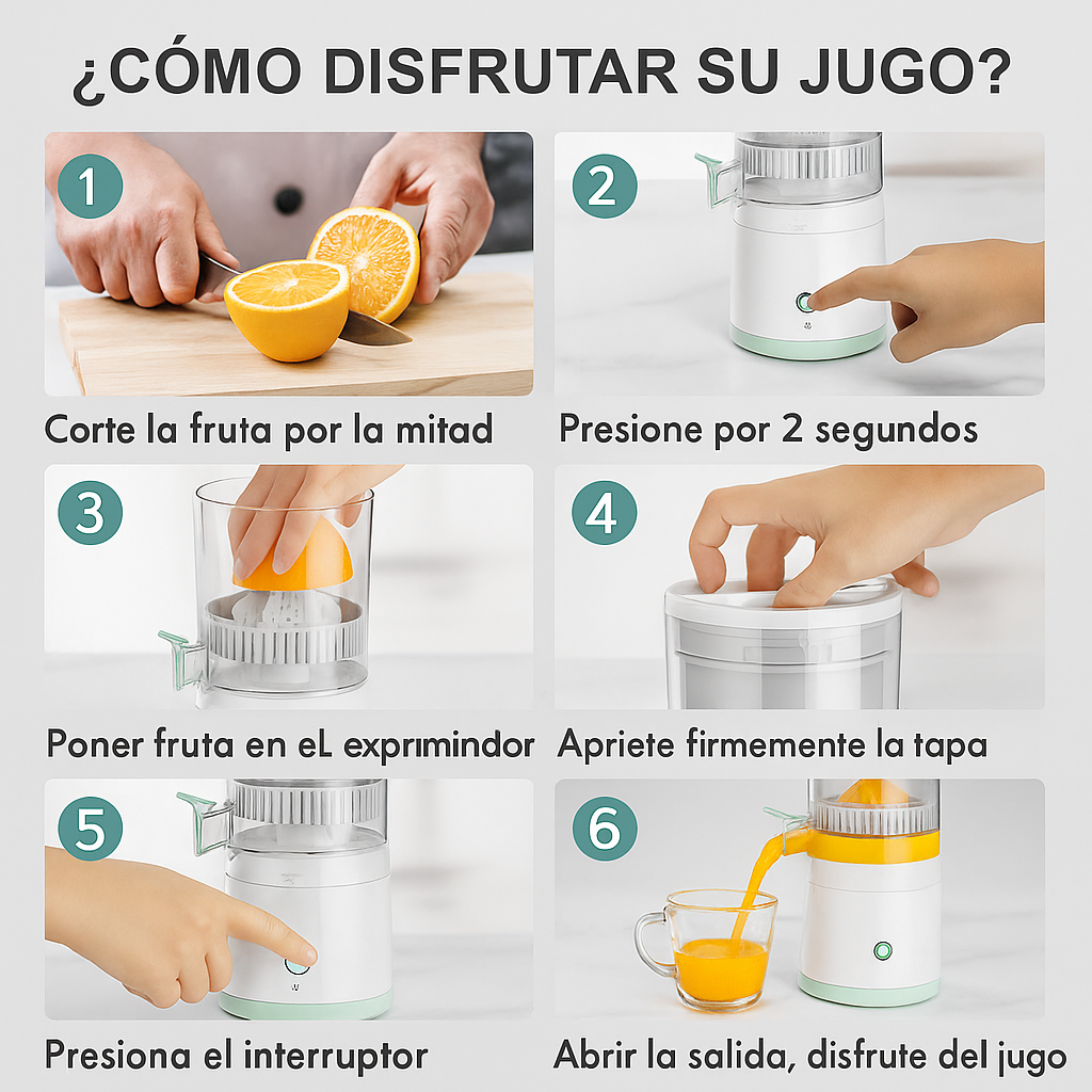Exprimidor eléctrico multifuncional