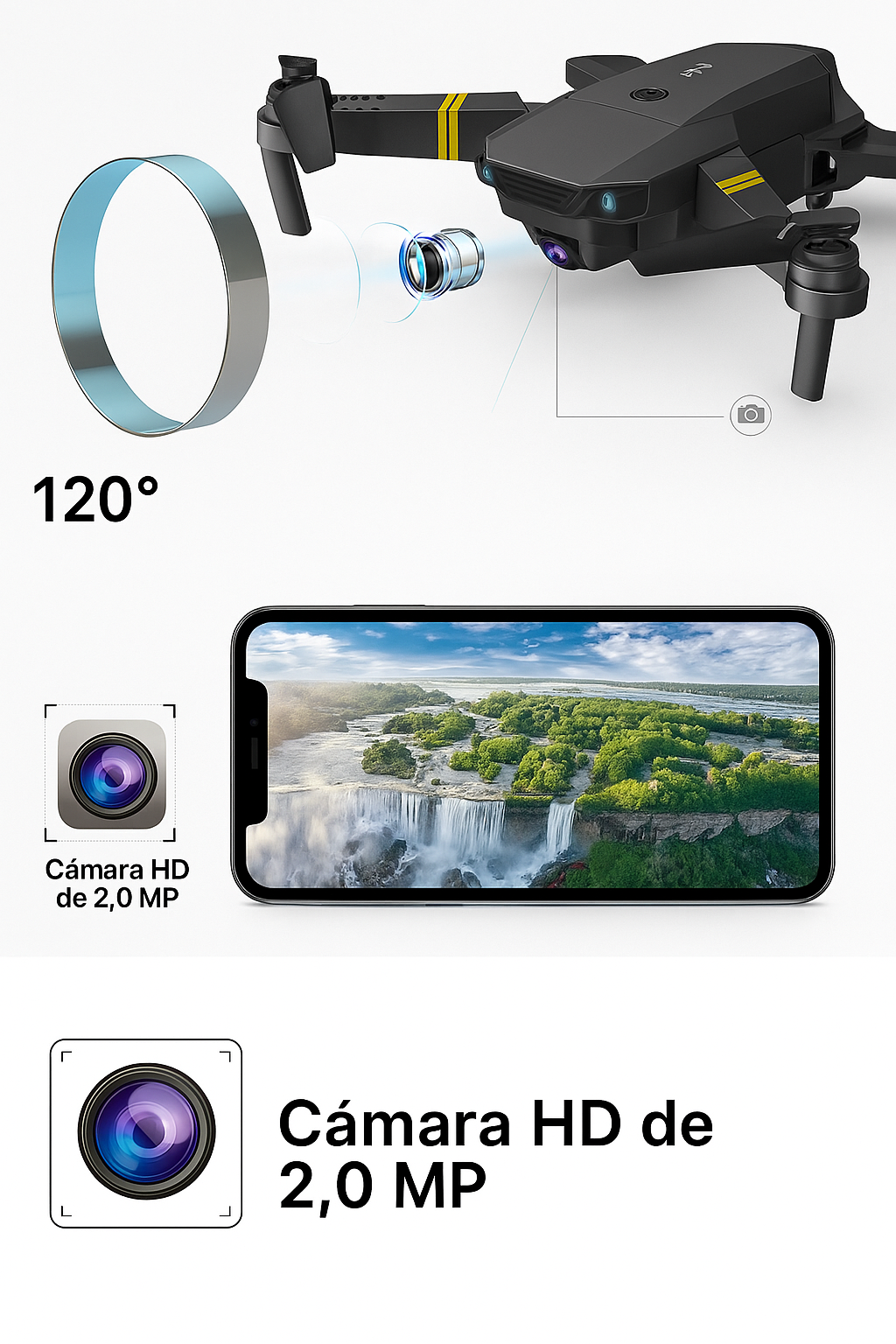 Dron E88 Pro Max Plegable