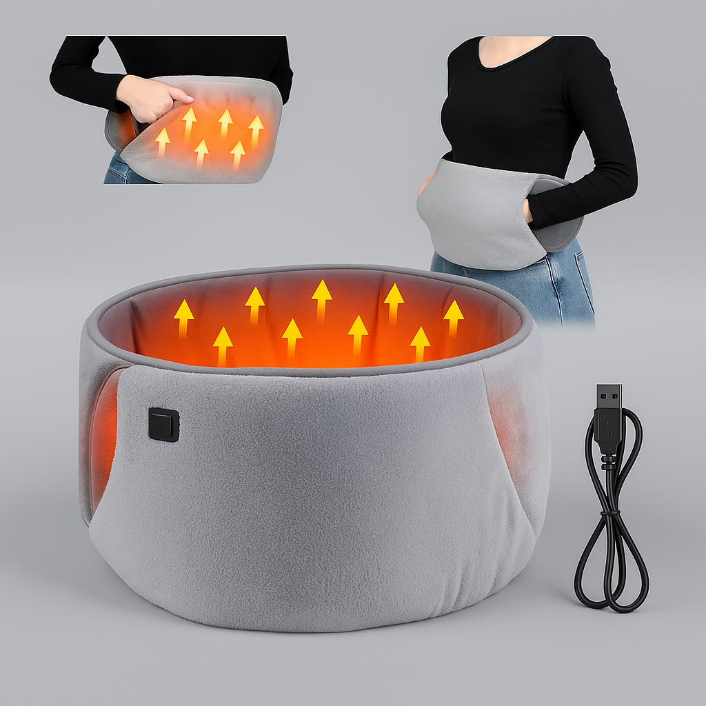 Cinturón Calefactor Eléctrico Con Bolsillo