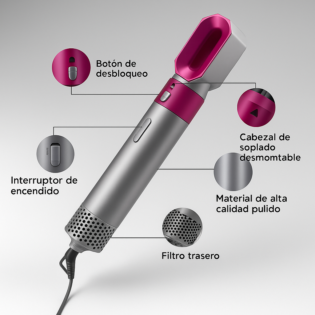 Cepillo Secador Multifuncional 5 en 1