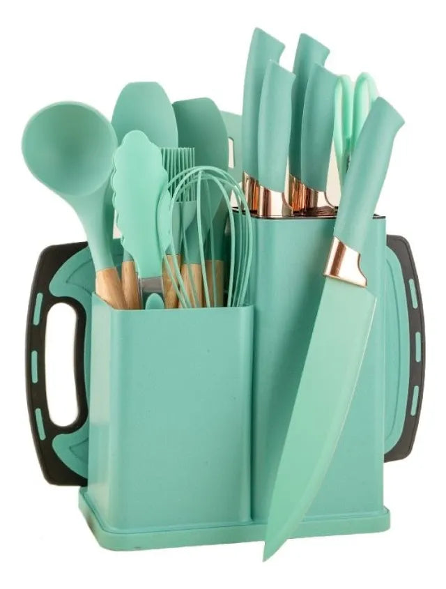 Set De Utensilios De Cocina 19 Piezas
