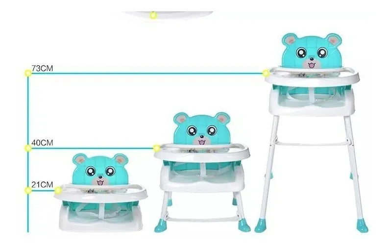 Silla Comedor 3 En 1 Para Bebe Mas Plato