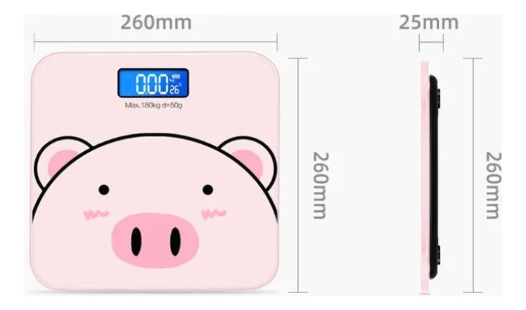 Bascula Digital Peso Animado Cerdito