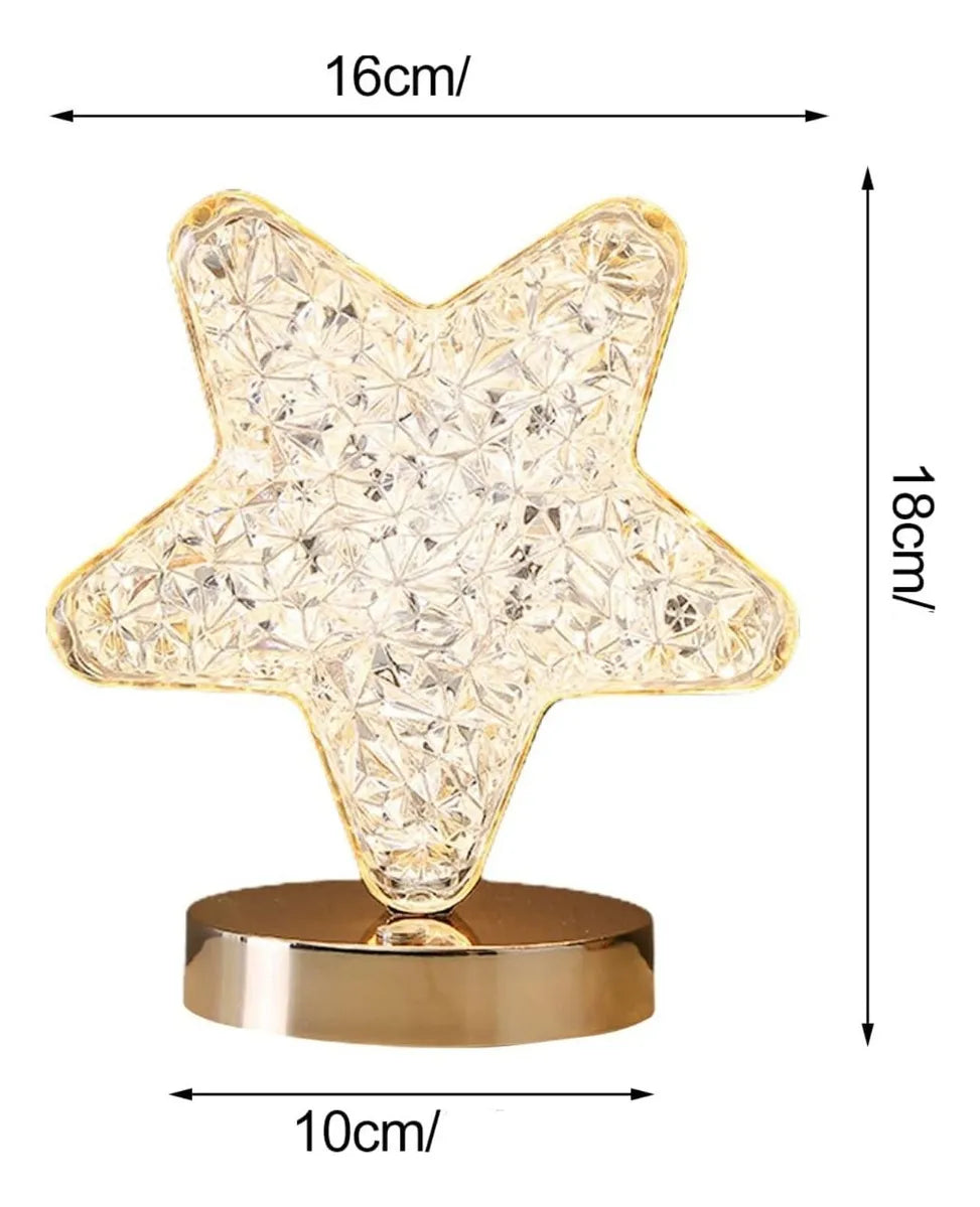Lampara Decorativa Led Estrella y Luna