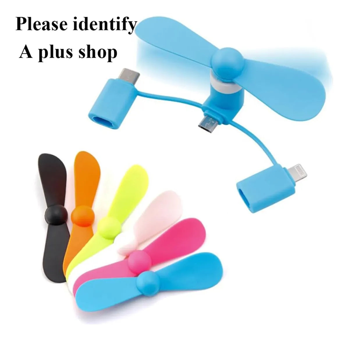 Ventilador Mini Para Celular 3 en 1