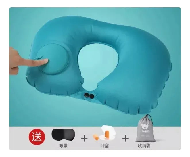 Almohada Inflable Automatica Viajera