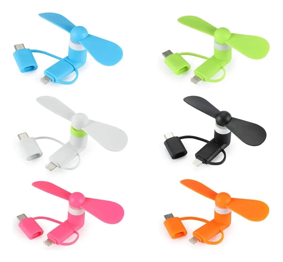 Ventilador Mini Para Celular 3 en 1