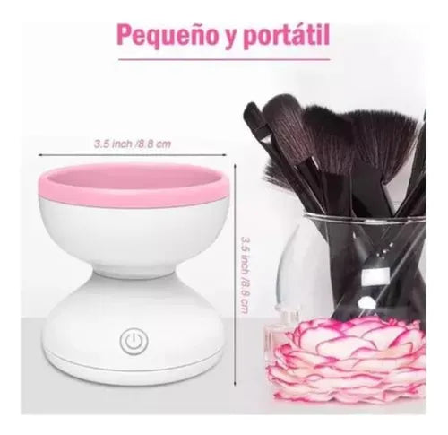 Limpiador Brocha Maquillaje Giratoria
