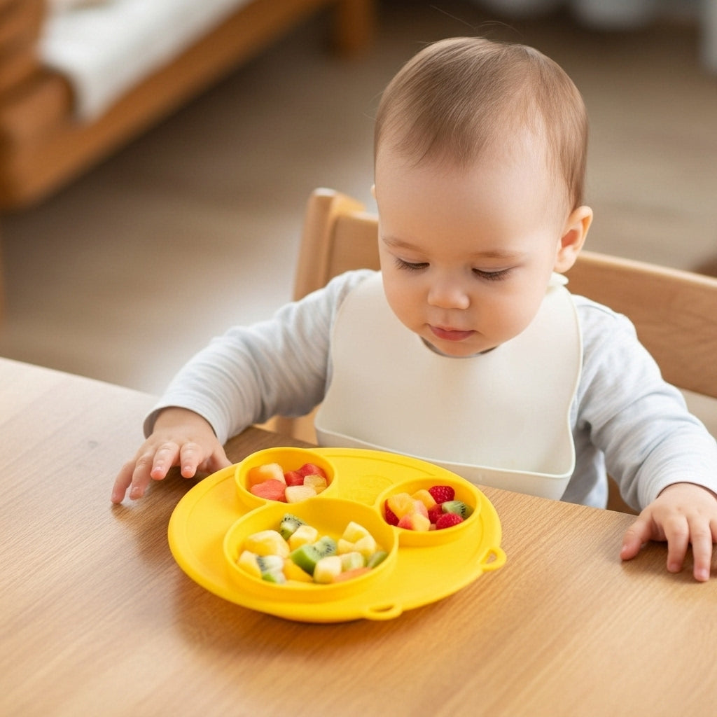 Plato En Silicona Bebe Antideslizante