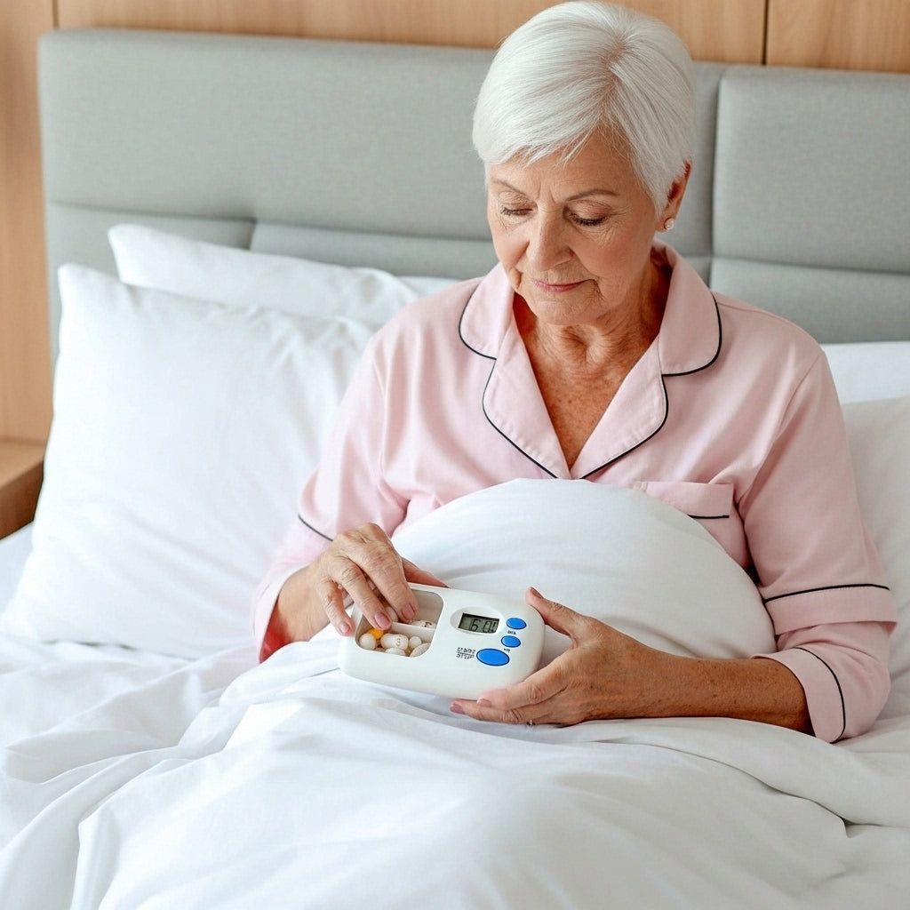 Pastillero Con Alarma Recordatorio