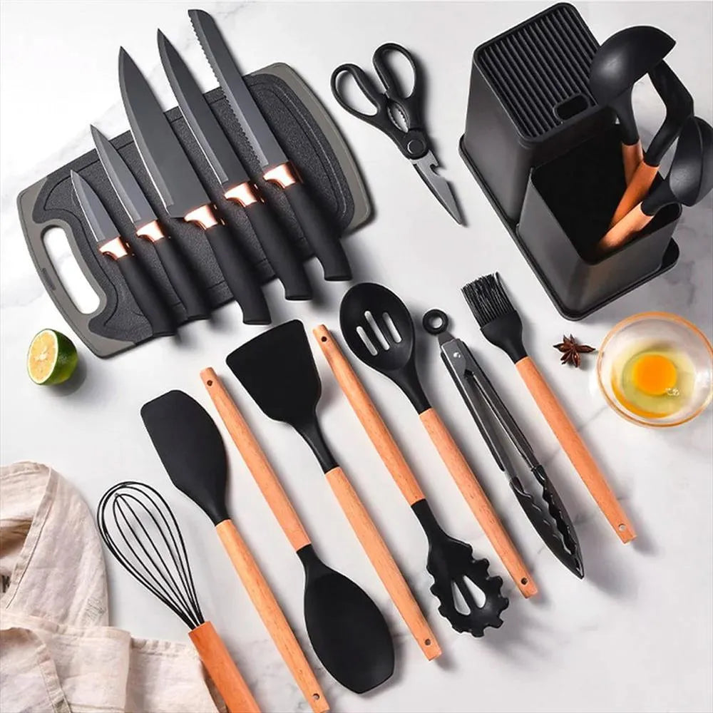 Set De Utensilios De Cocina 19 Piezas