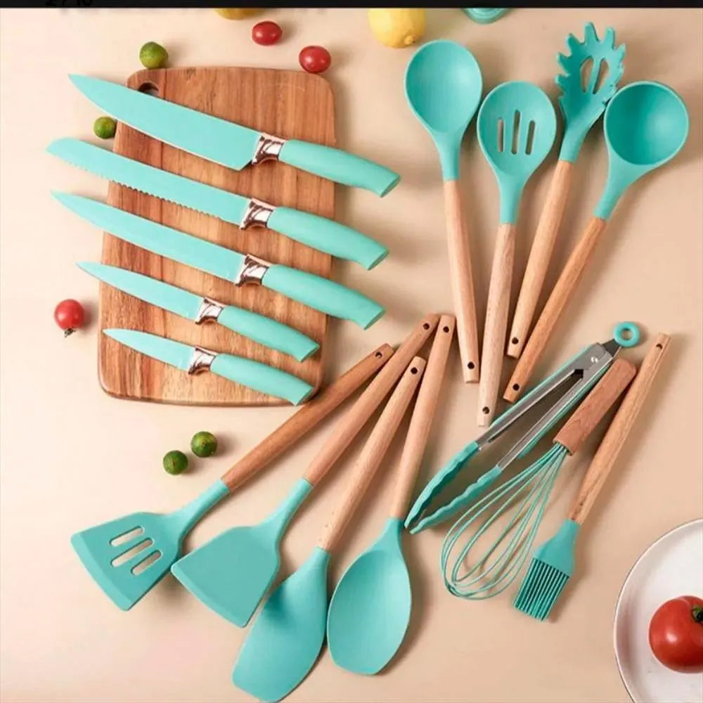 Set De Utensilios De Cocina 19 Piezas