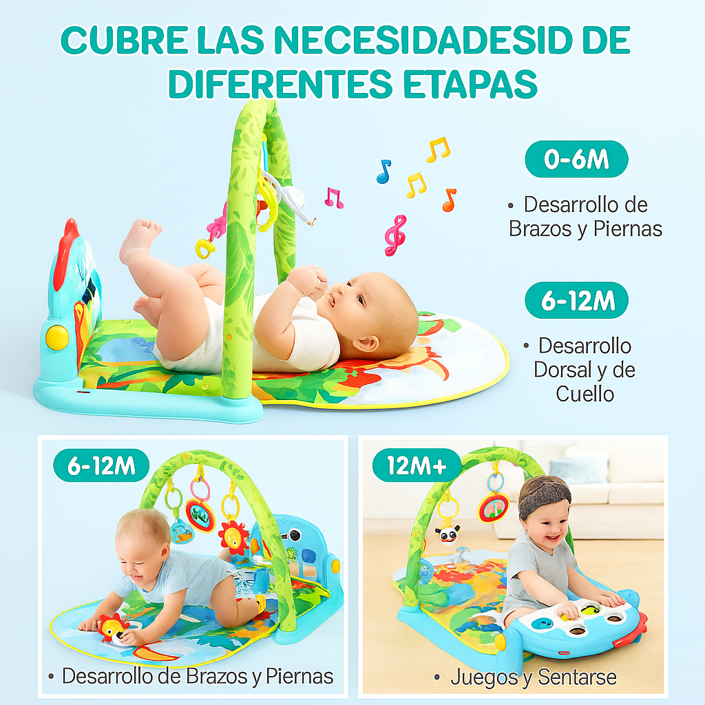 Gimnasio Piano Bebe Tapete Con Sonido