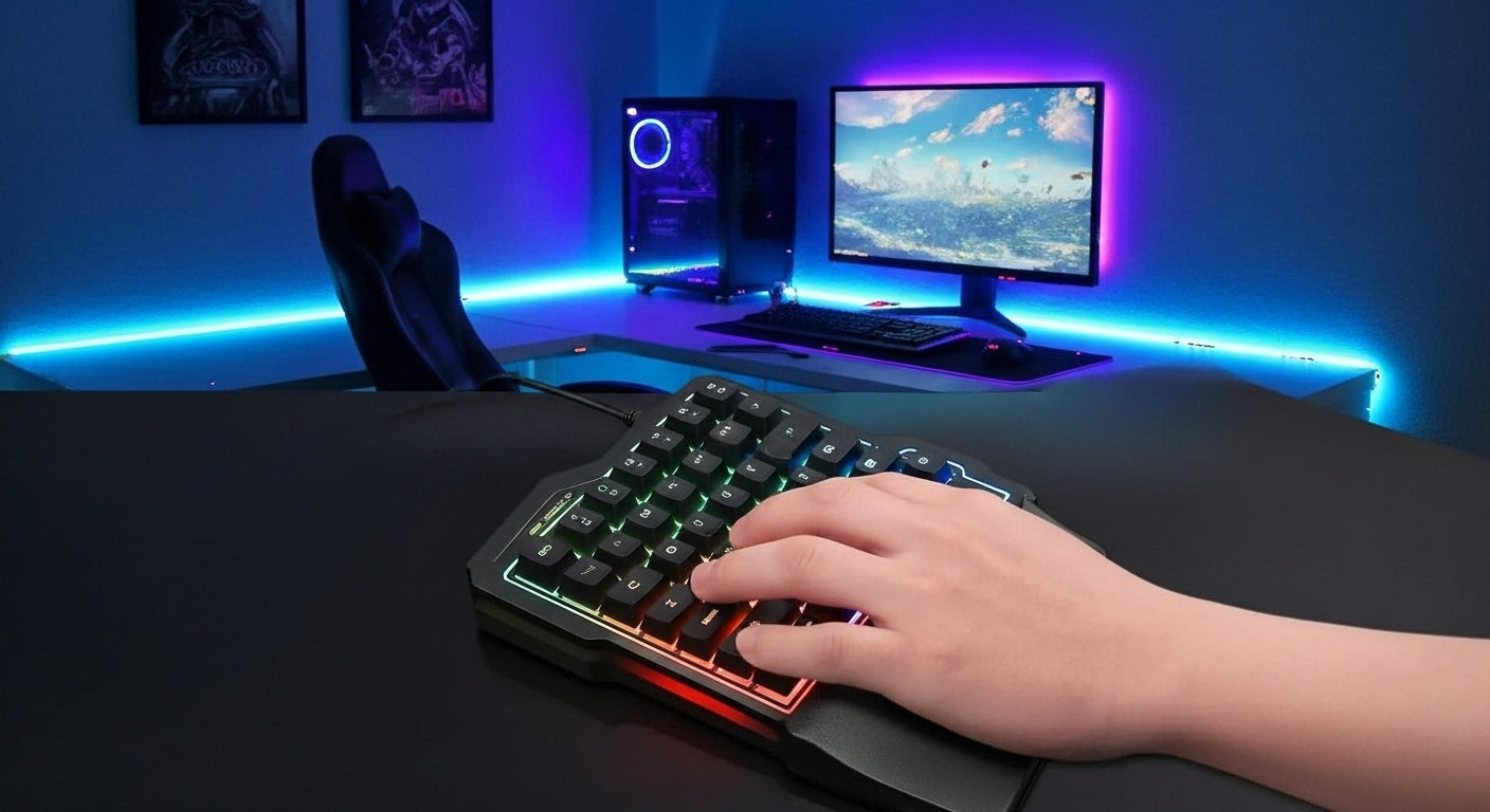 Teclado Gamer Una Mano 35 Teclas