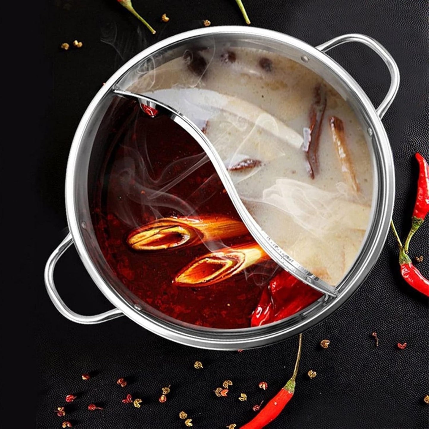 Olla Doble Compartimiento Hot Pot