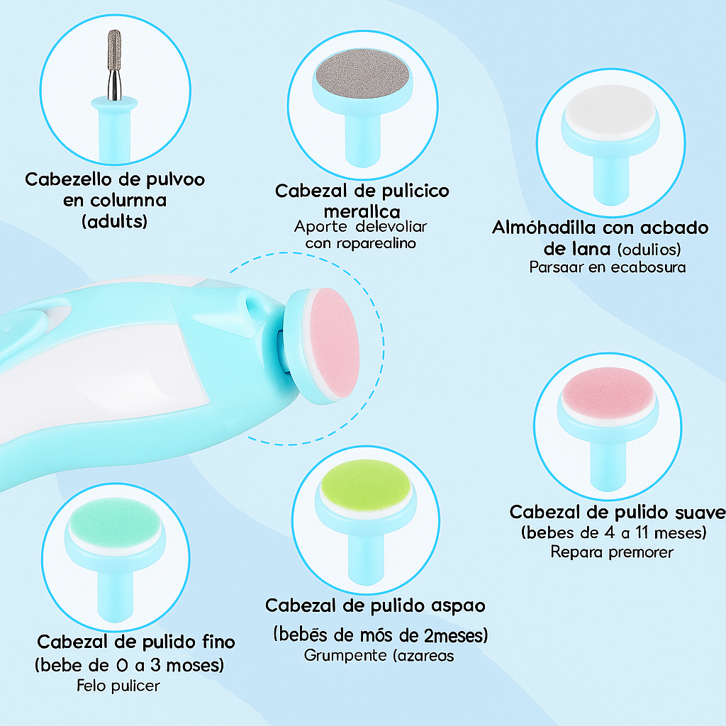 Lima Uñas Corta Uñas Electrico 6 En 1