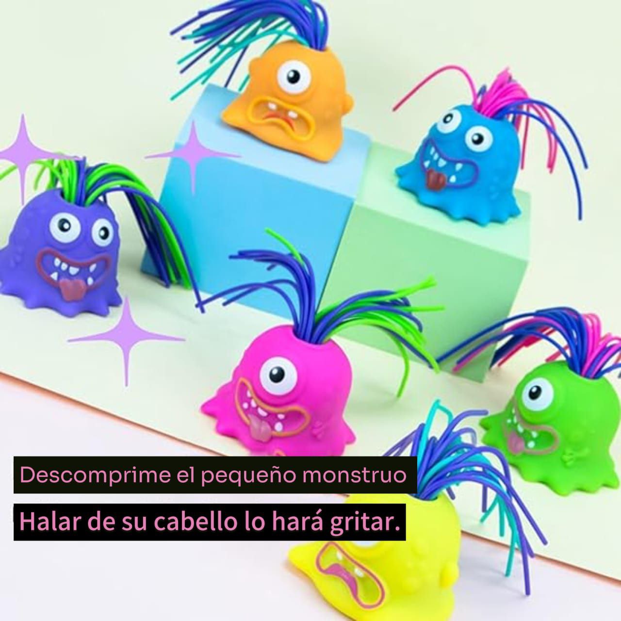 Scared Monster Anti \Estres Mechas Locas