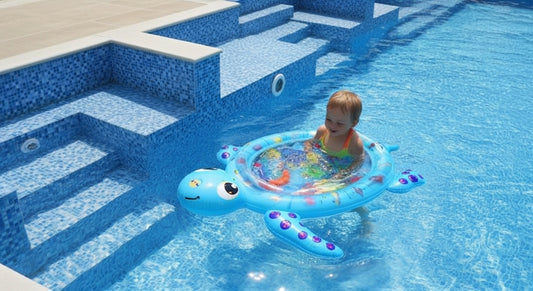 Colchoneta Tapete Inflable Agua Bebé