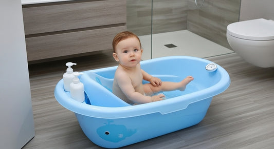 Bañera Tina Con Soporte Antideslizante