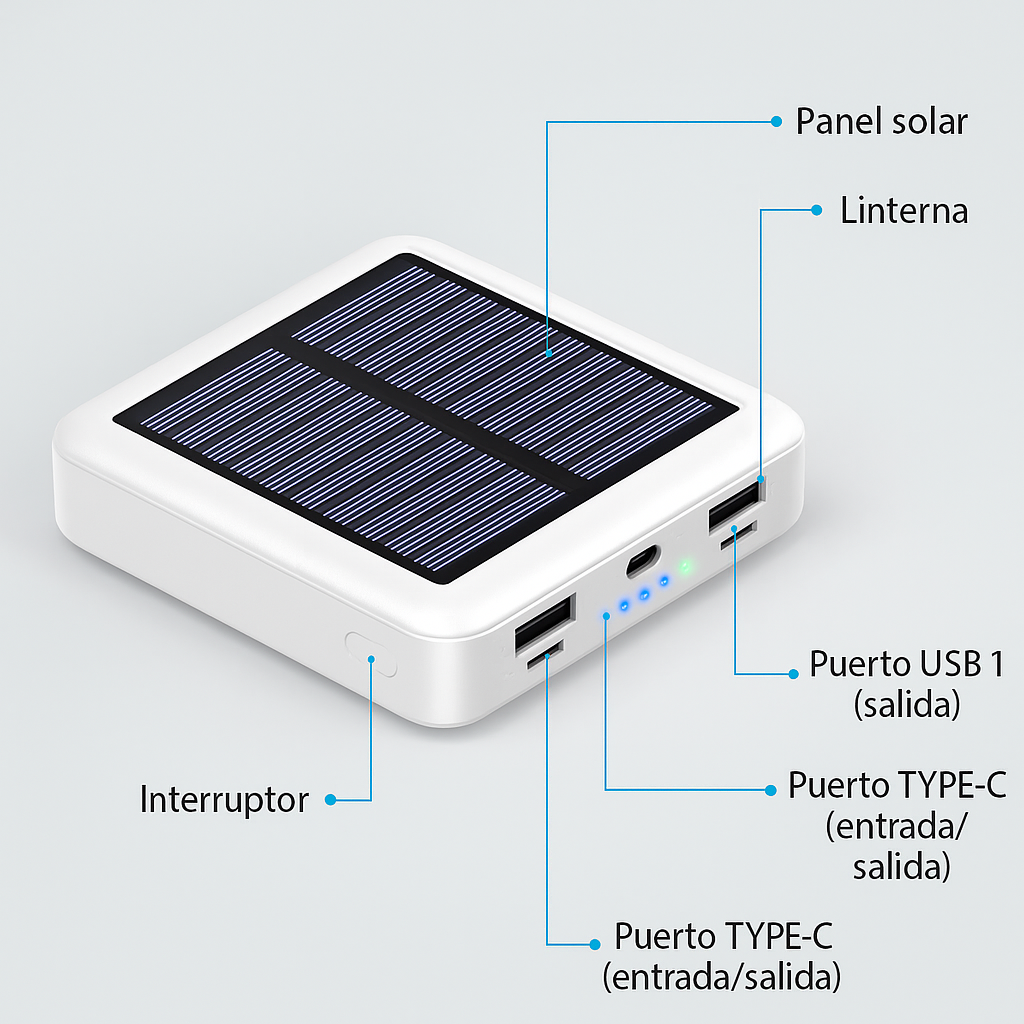 Power Bank Solar Drops
