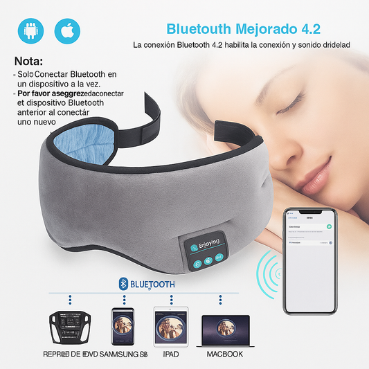Mascara Para Dormir Audífono Bluetooth