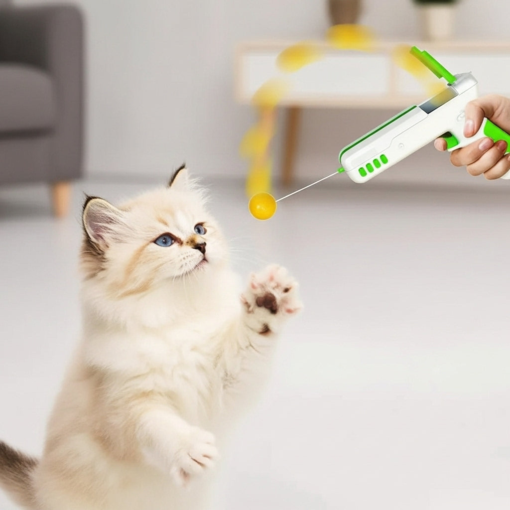Juguete Interactivo Gatos Pluma Bola Caña