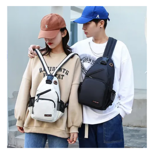 Bolso unisex de correa y cierre